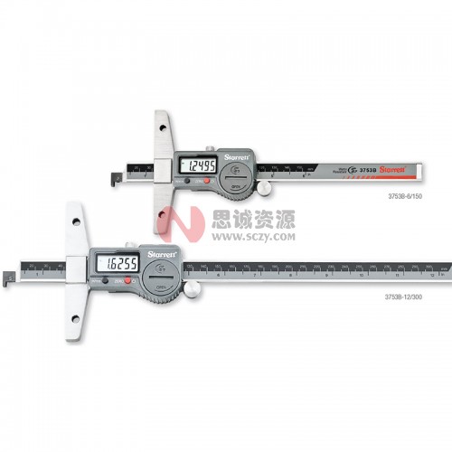 施泰力/Starrett 3753A/3753B系列數顯深度規(guī)0-12″/0-300MM